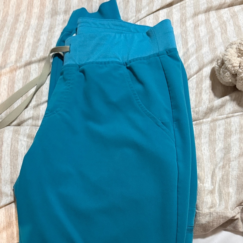 Figs Teal Zamora Jogger Pants size S